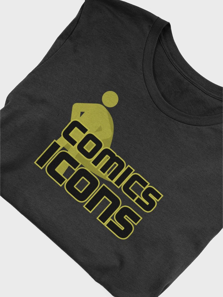 Comics Icons Black On Yellow Logo Tee product image (31)