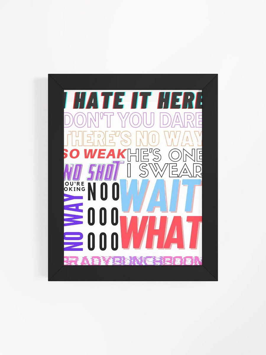 GAMER TALK HIGH QUALITY FRAMED POSTER product image (101)