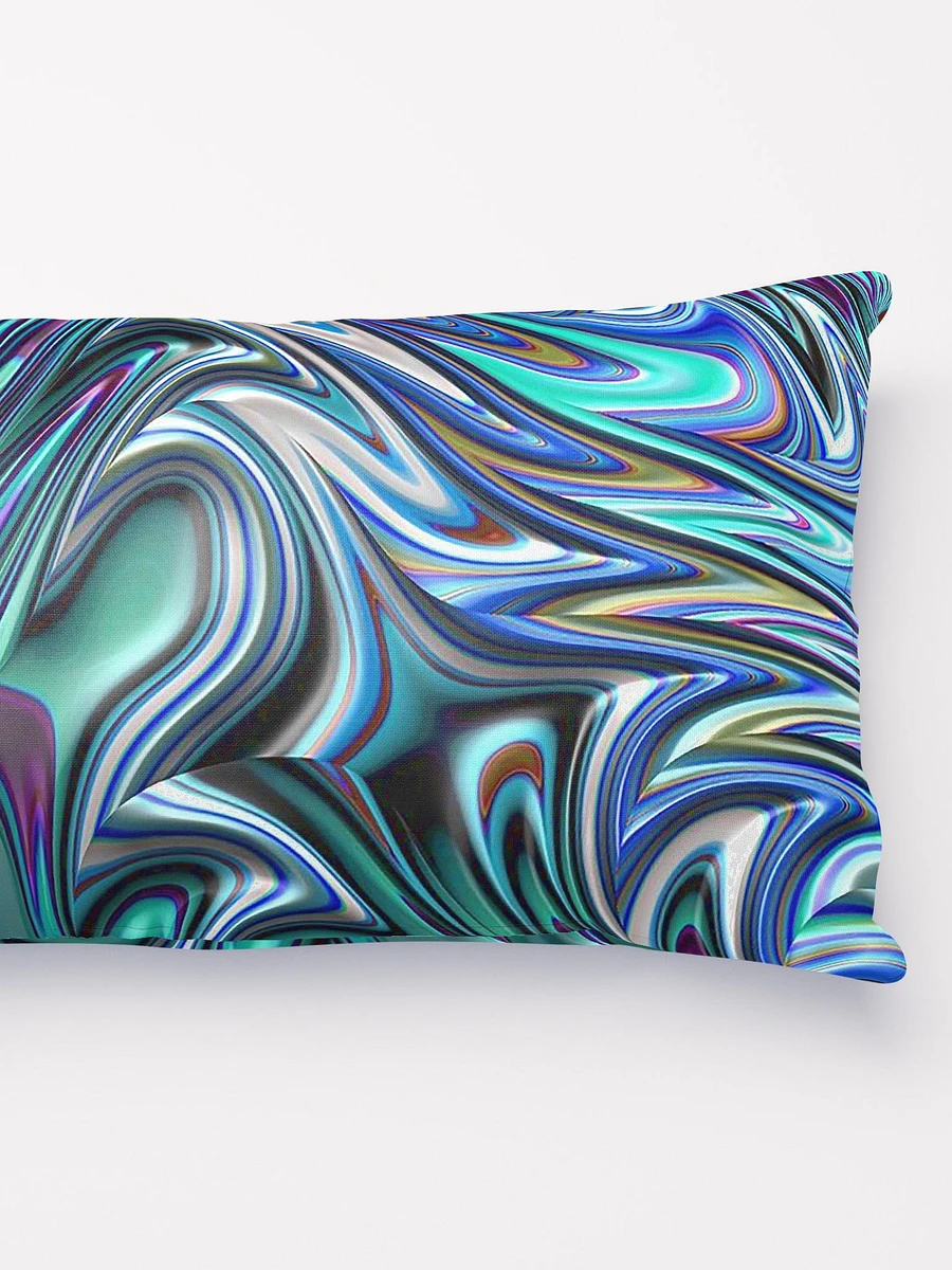 Blue Swirl Fractal Throw Pillow product image (4)