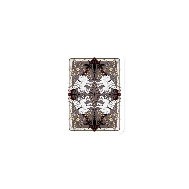 Verardi Famiglia Playing Card Back ✦ Die-Cut Magnets product image (1)