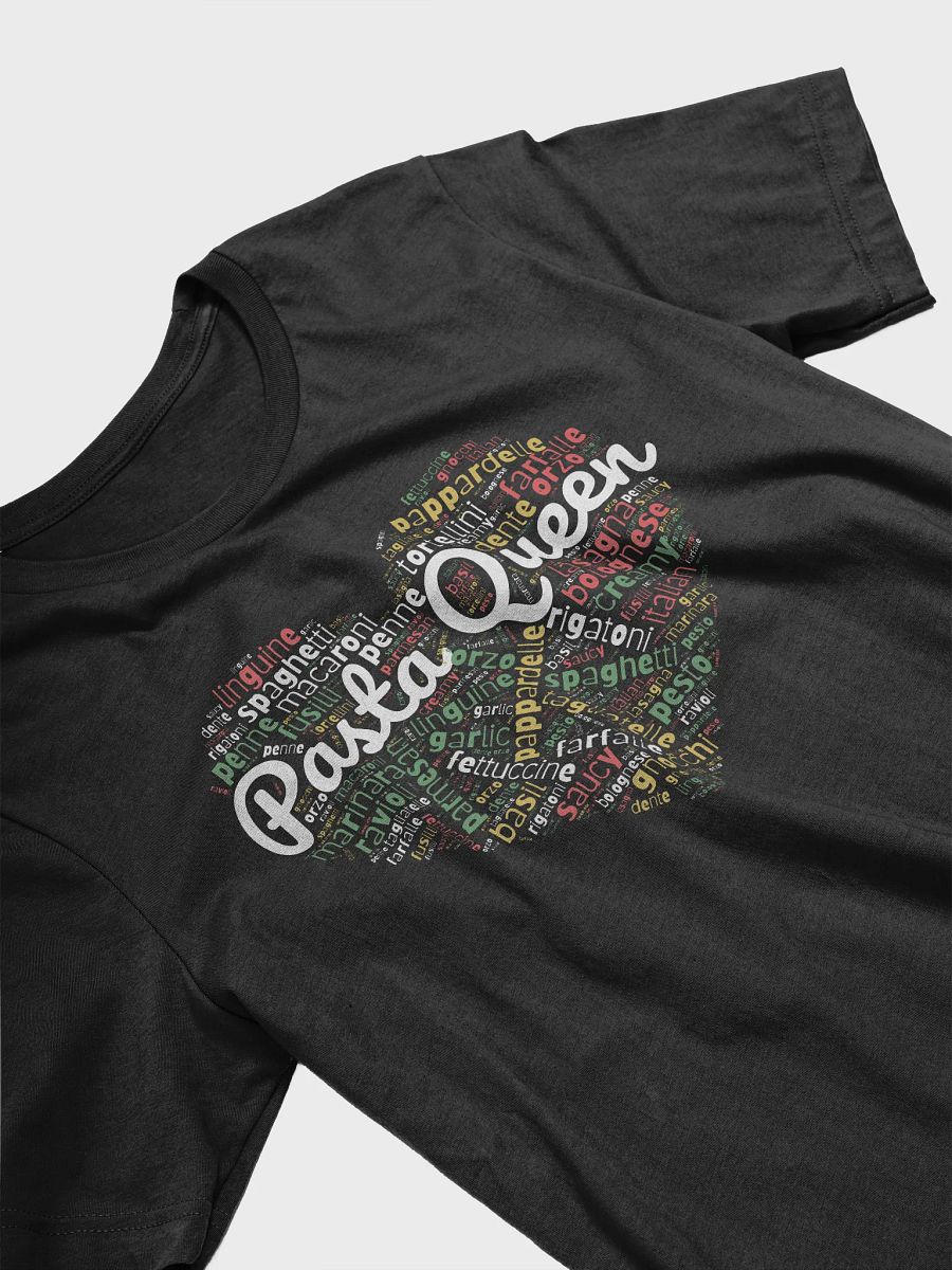 Pasta Queen Word Cloud T-Shirt product image (21)
