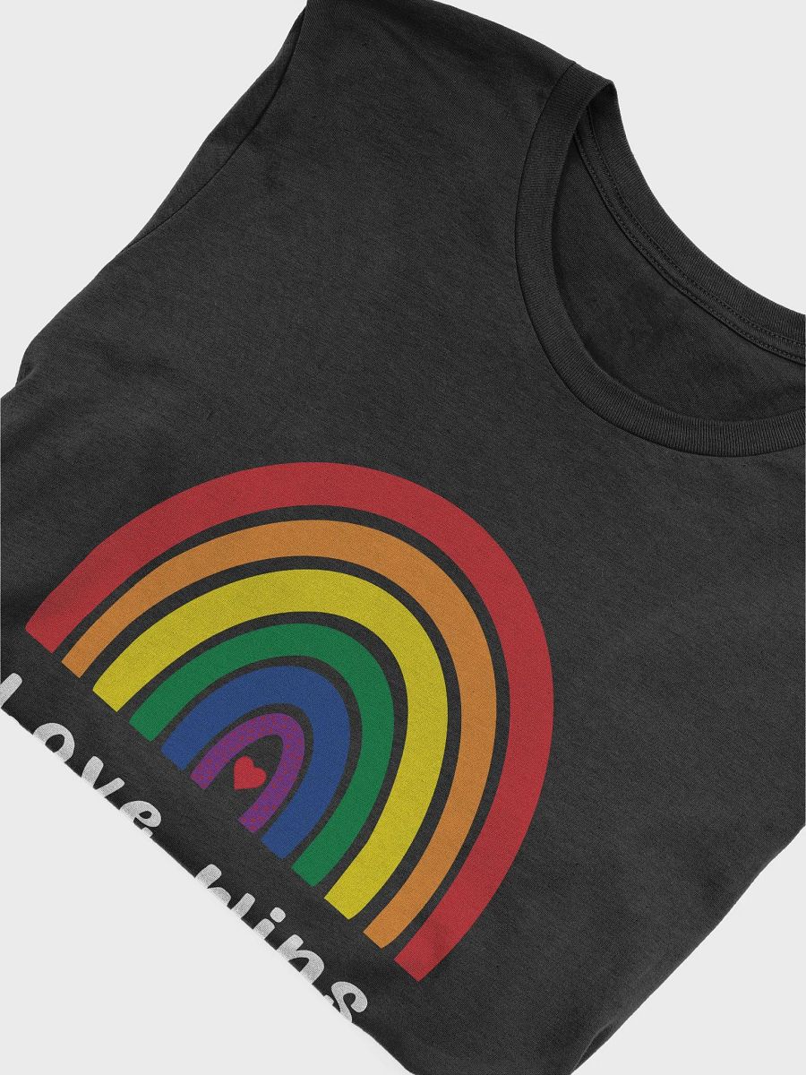 Love Wins LGBTQ Gay Pride Rainbow T-Shirt product image (4)
