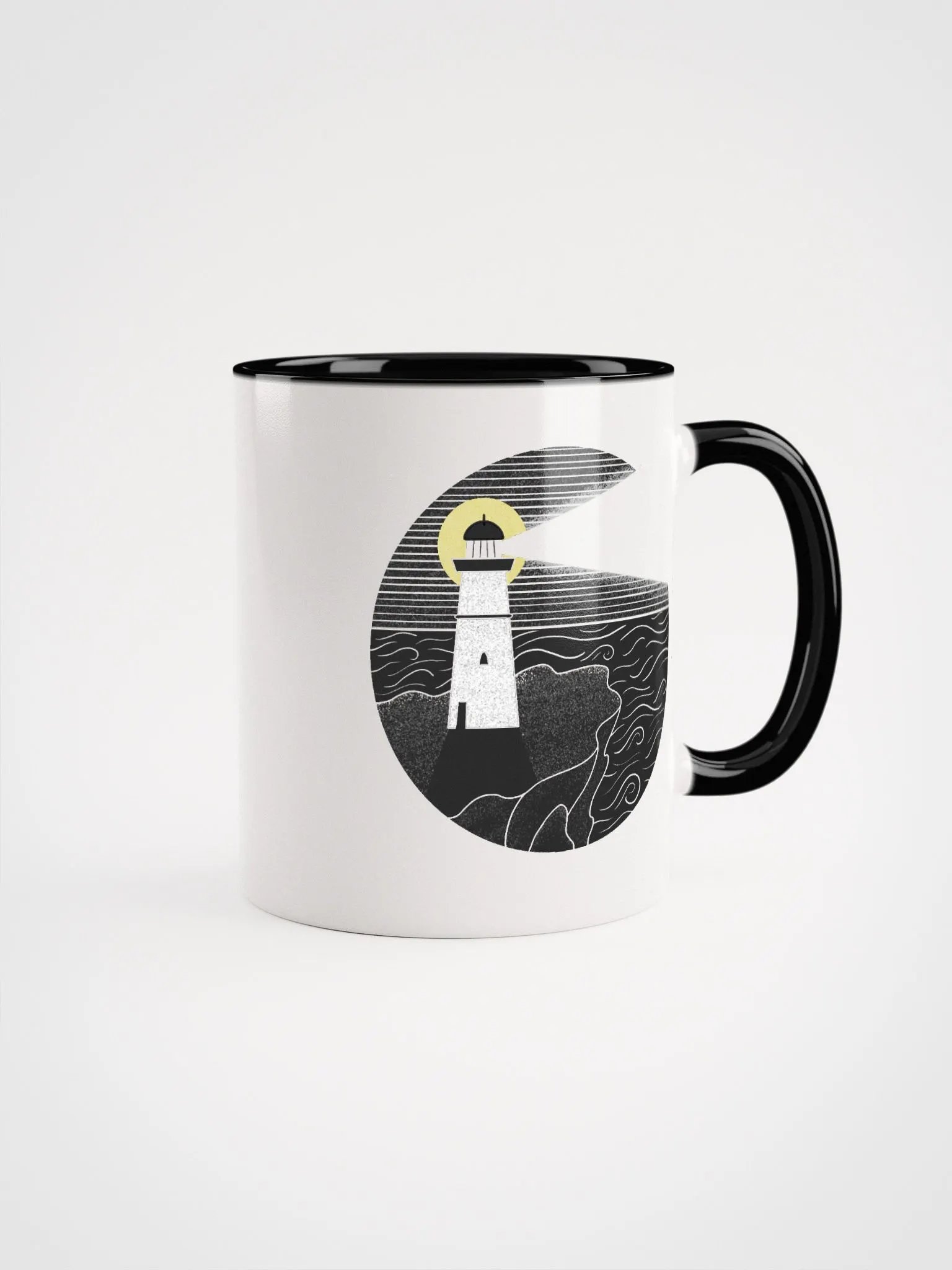 moonrise lighthouse ceramic mug product image (2)
