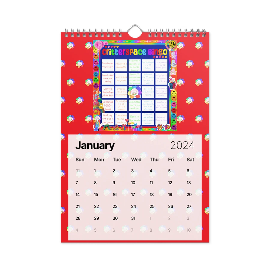 Red CS Activity Calendar 2024 product image (15)