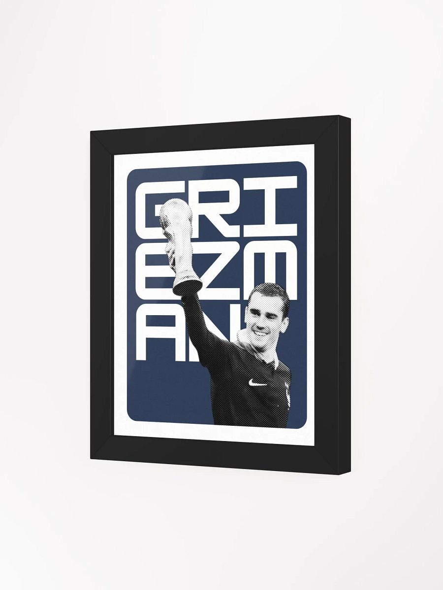 Antoine Griezmann BW France Name Art Framed Print product image (1)