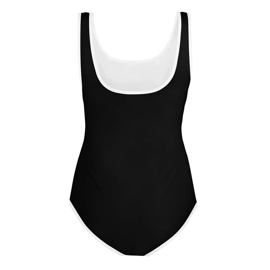 White HApex Gear White Logo Cancer Awareness Orange Ribbon. Black Youth Swimsuit product image (3)