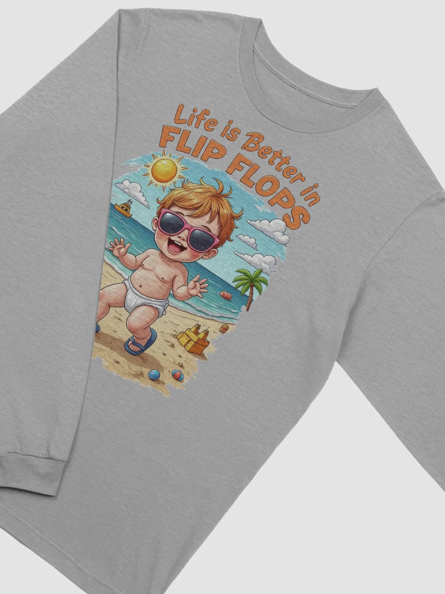 Life is Better in Flip Flops Long Sleeve Tee product image (3)