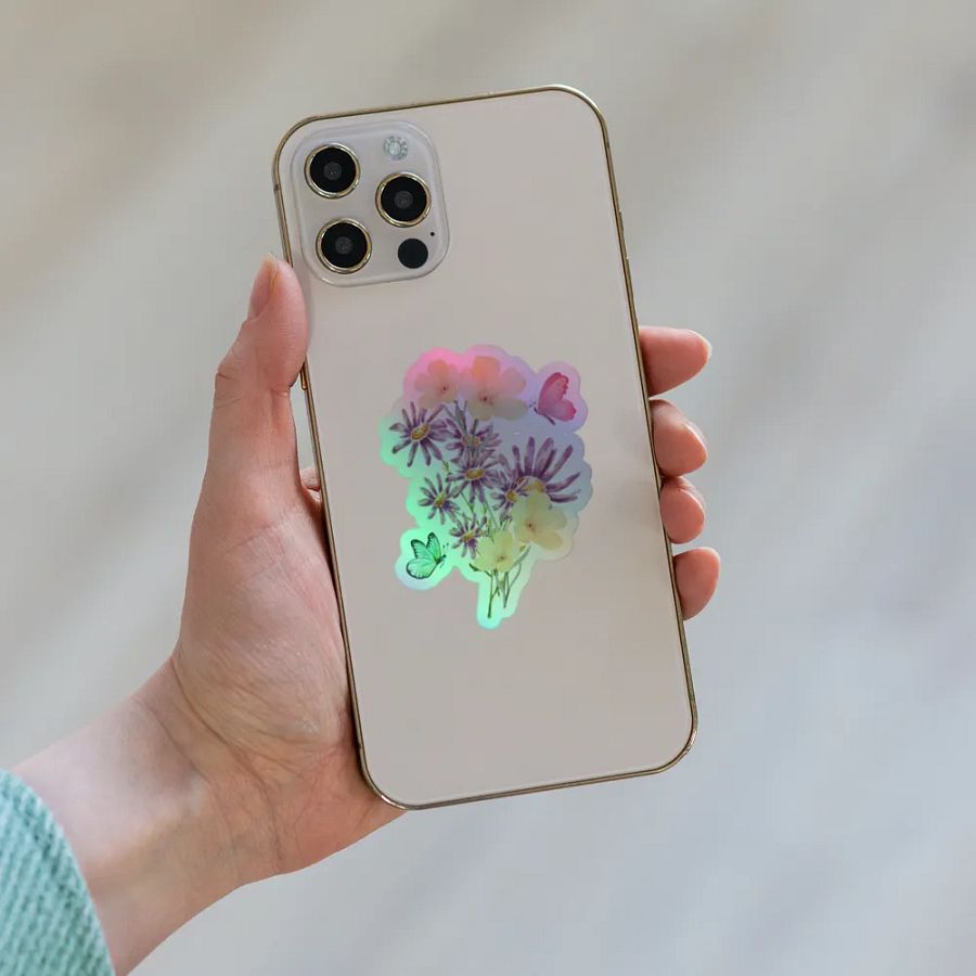 Butterfly Blooms Holographic Sticker Set product image (8)