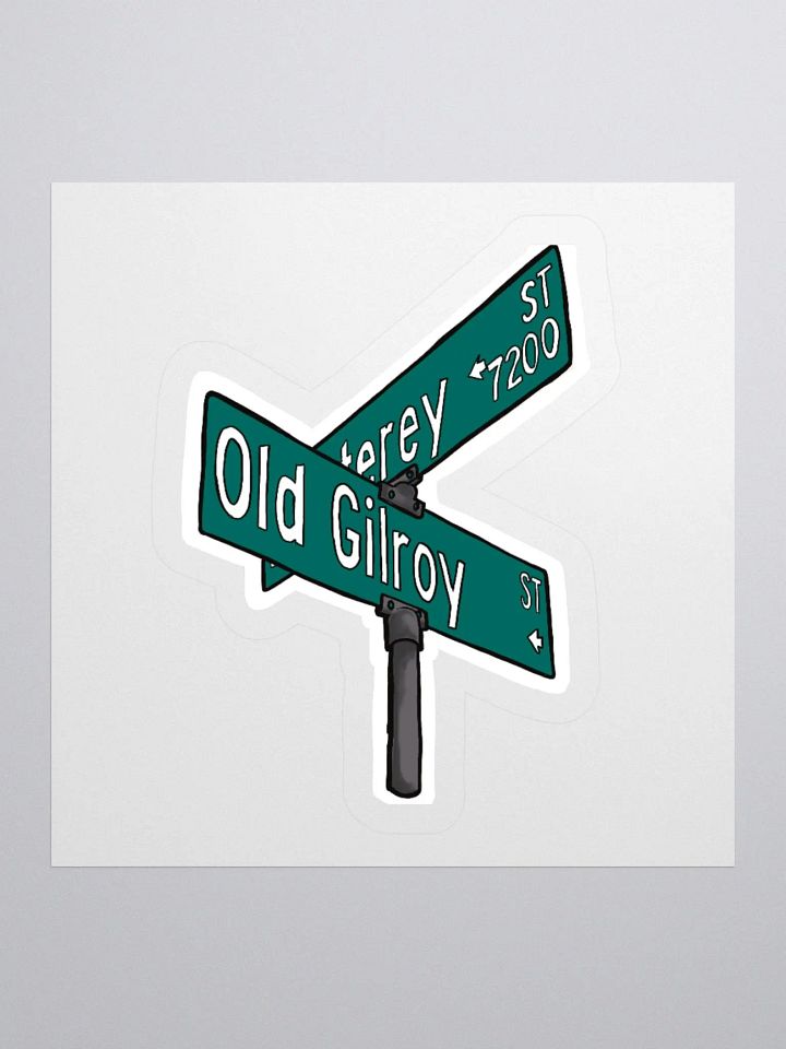 Gilroy Street Sign Sticker product image (1)