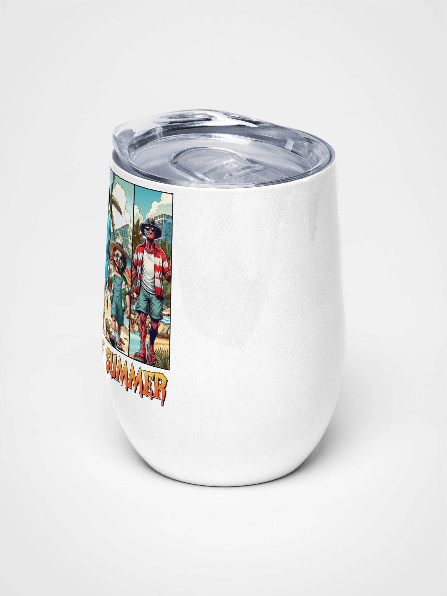 Horror Summer Vibes Wine Tumbler product image (5)