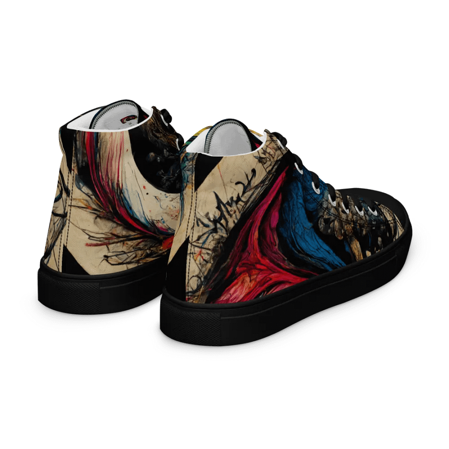Yin-Yang Swirl High Top Canvas Shoes product image (7)