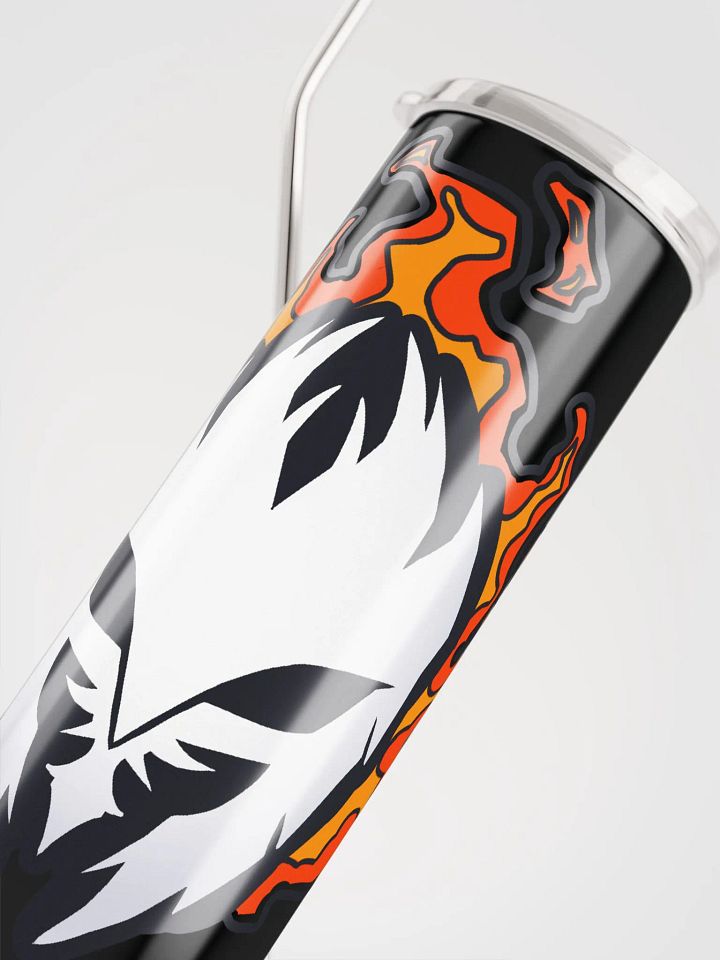Mask Icon v2 (White) Stainless Steel Tumbler & Straw product image (1)