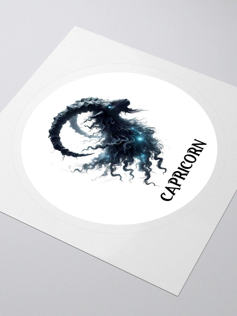 Mythical Capricorn Zodiac Round Sticker product image (3)