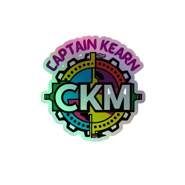 Kiss-Cut Holographic Sticker Sheet - Geometric CKM Design product image (2)