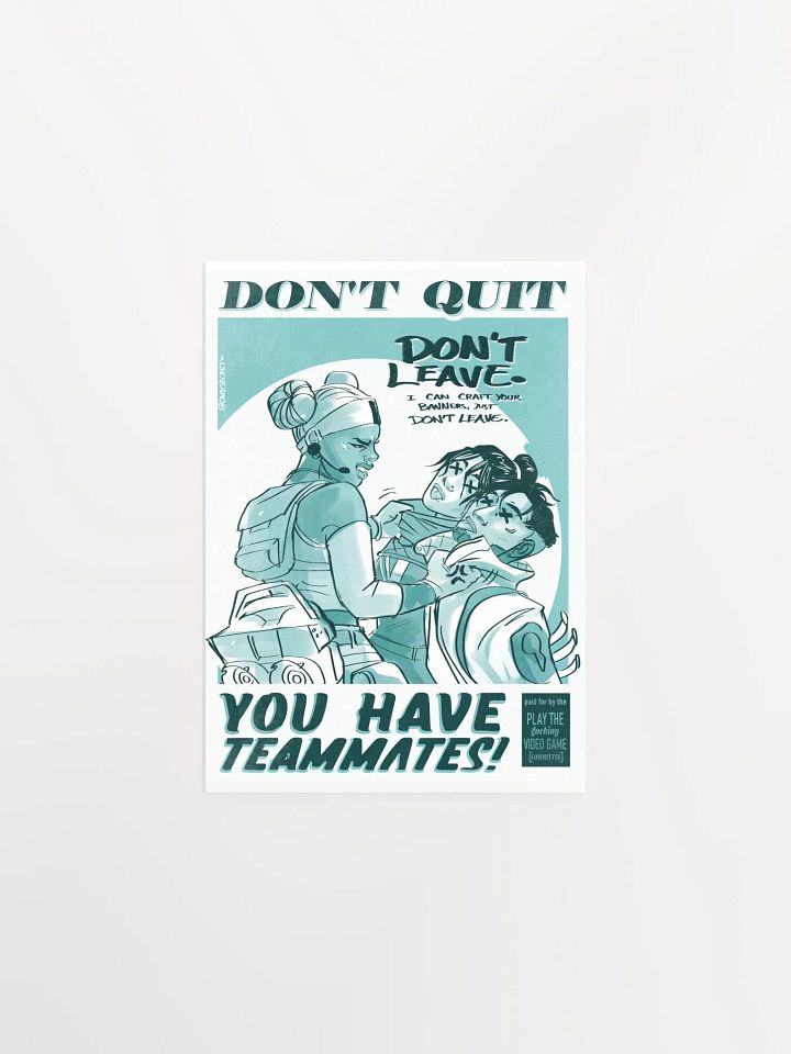 Print: DON'T LEAVE! product image (1)