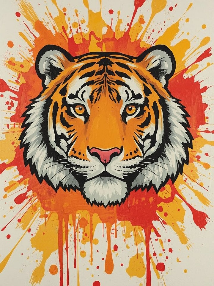 Fierce Majesty Tiger Digital Art product image (1)
