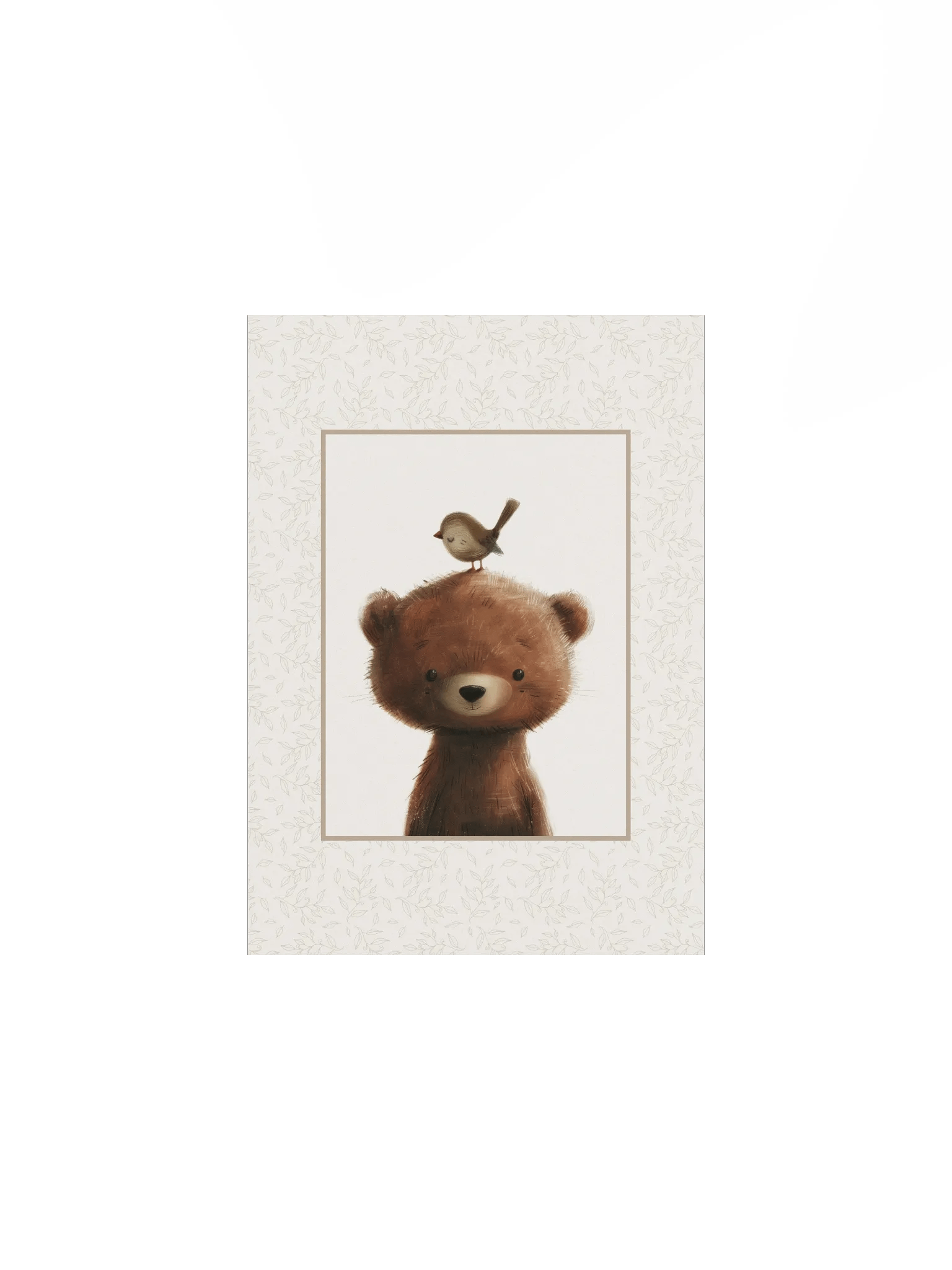 Woodland Bear Boho Nursery Print product image (2)