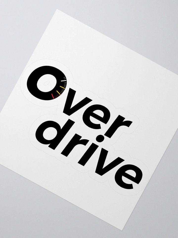 overdrive kiss cut sticker product image (4)