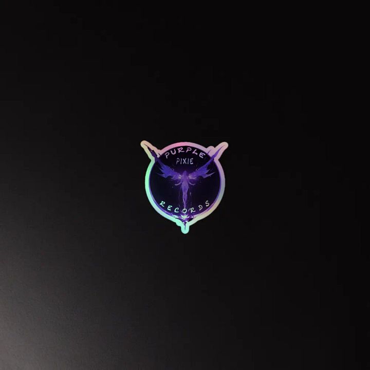 Purple Pixie Records Holographic Stickers product image (2)