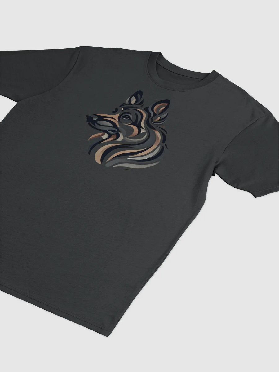 Sleek German Shepherd Abstract Art Unisex T-Shirt product image (3)
