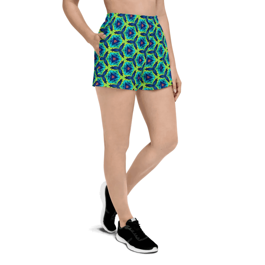Kaleidoscopic Hex Women Athletic Shorts/Sleep Wear product image (4)