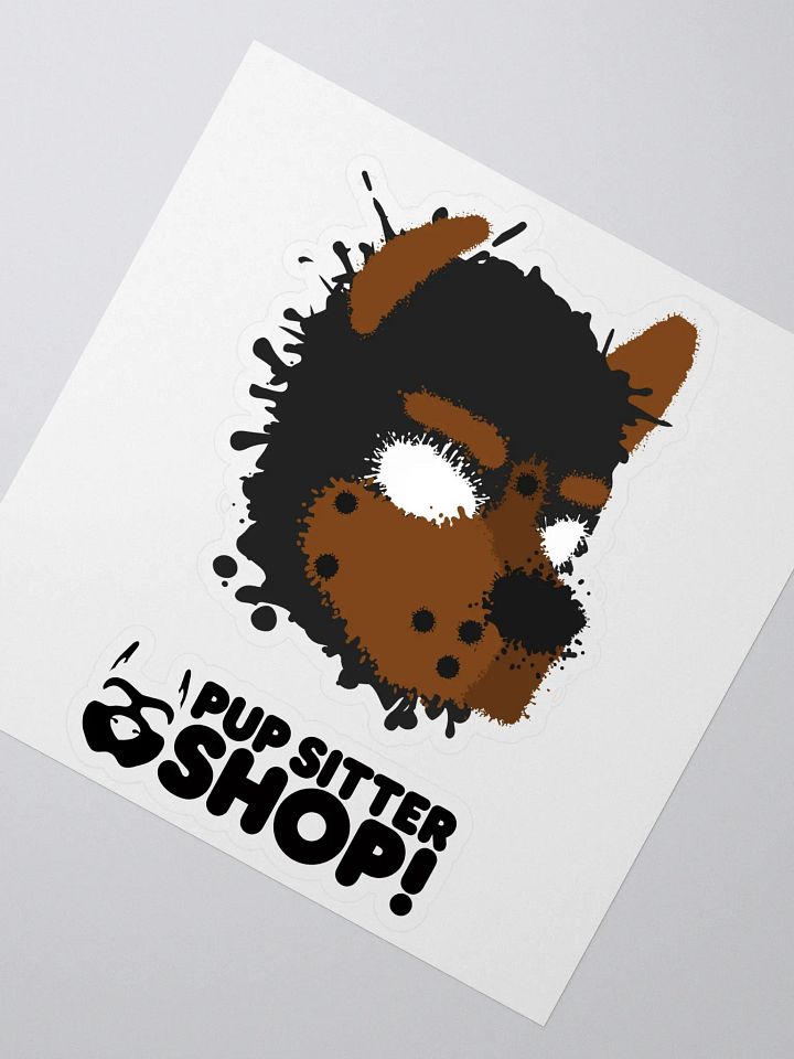 Pup Splatter Sticker - Brown product image (2)