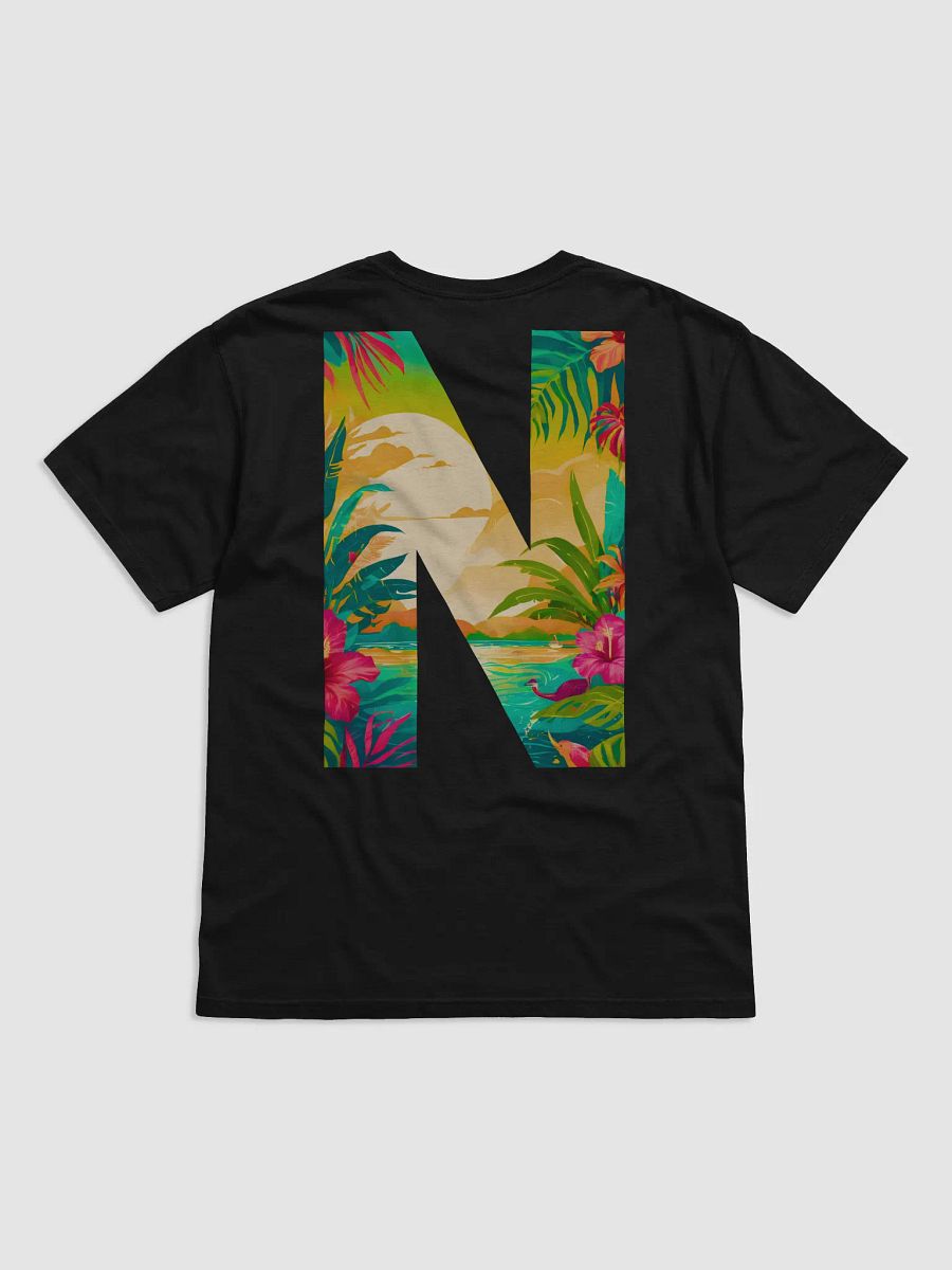 Tropical Sunset Paradise T-Shirt (Letter-N) product image (3)