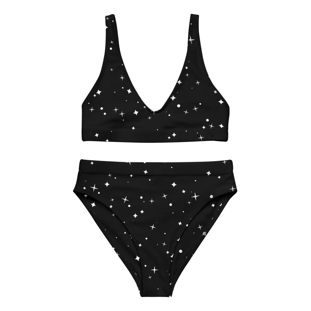 Starry Night Sky Recycled High Waisted Bikini product image (1)