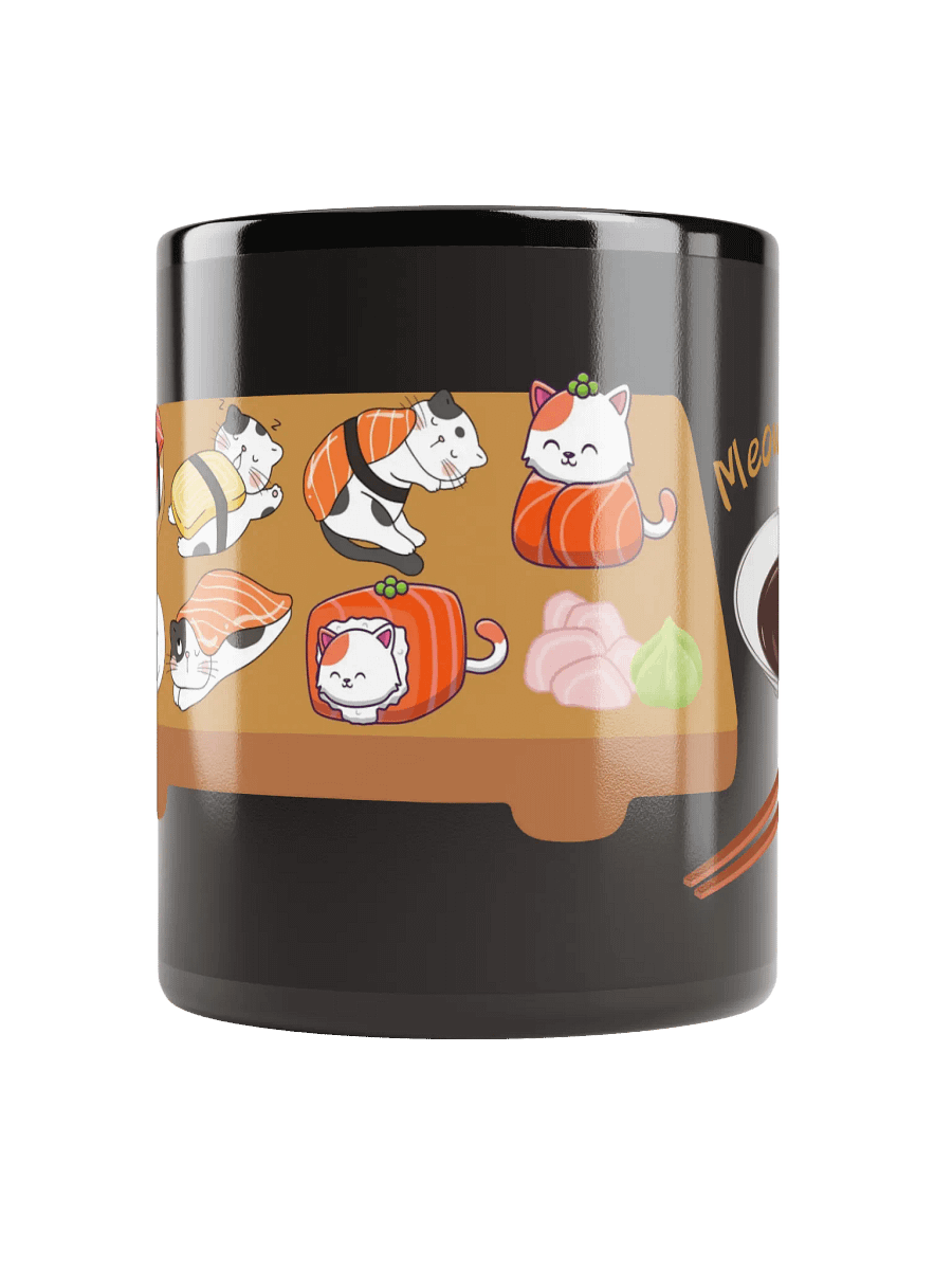 Sushi Cats Black Glossy Mug product image (3)
