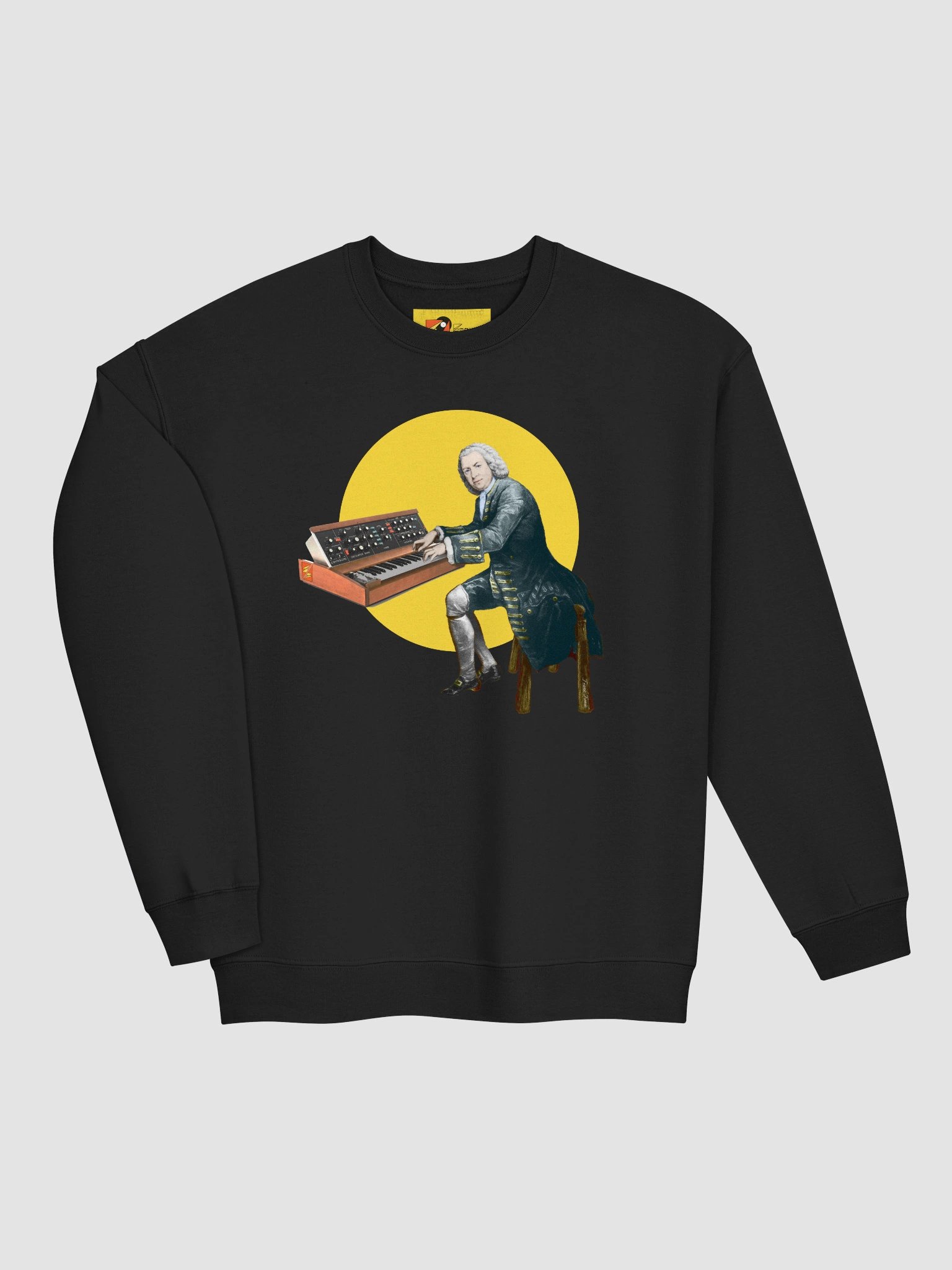Prelude and Moogue by Frank Fonik (Minimoog), Techno EDM Classic Crewneck Sweatshirt product image (15)