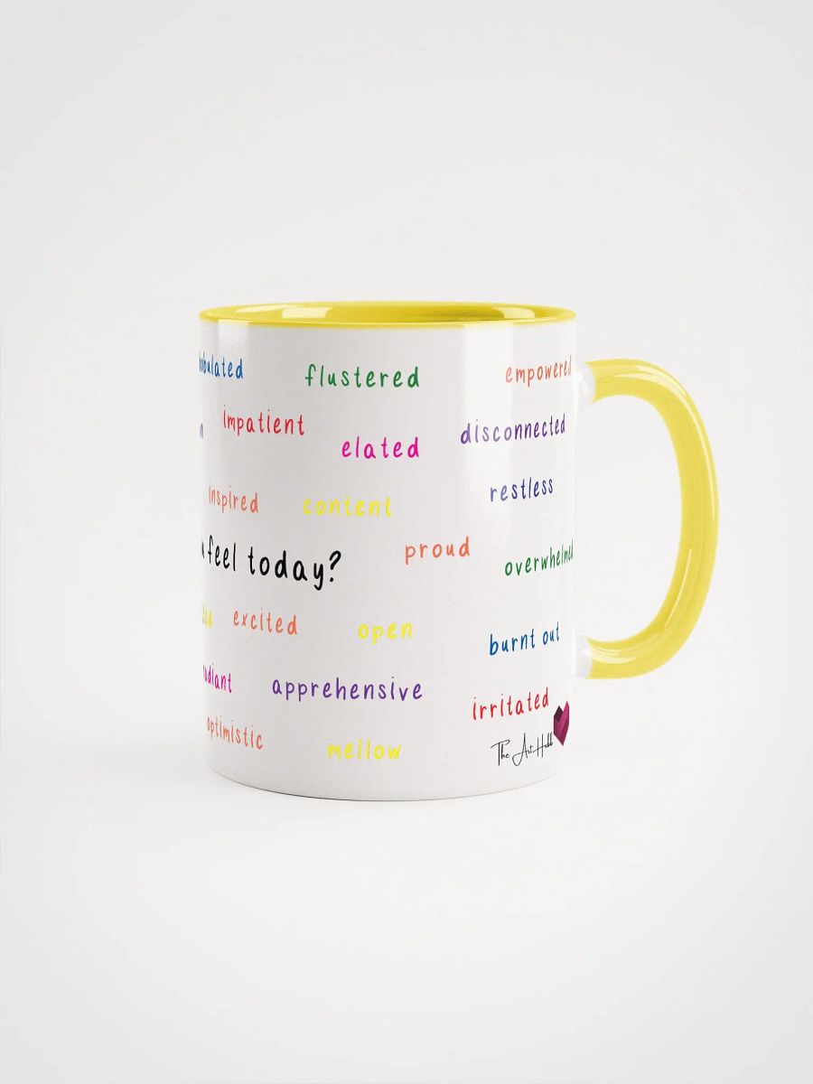 Feeling Words Mug with Yellow product image (1)