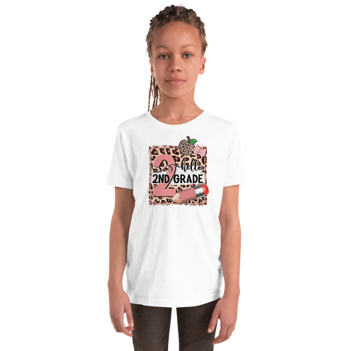 Leopard Print 2nd Grade Welcome T-Shirt product image (1)