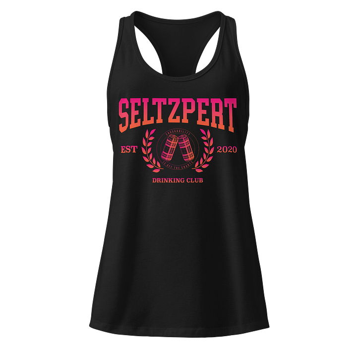 Seltzpert Drinking Club Tequila Sunrise Racerback Tanktop product image (1)