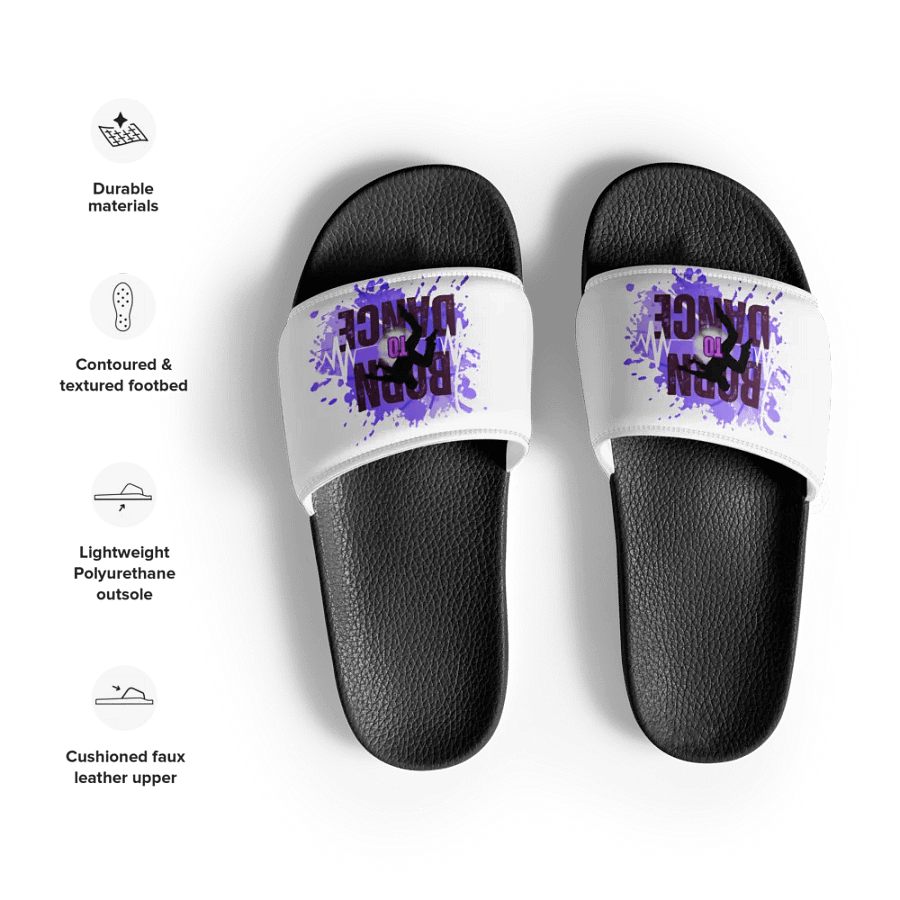 Born to Dance His Silhouette Women's Slides product image (15)
