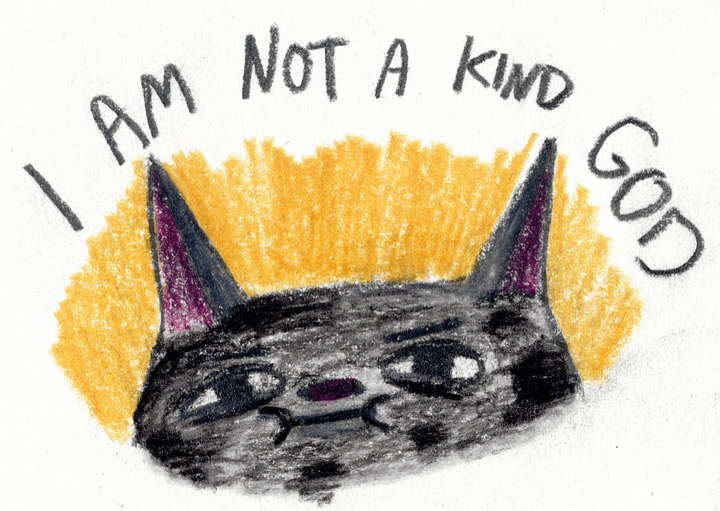 A6 Print! I'm Not A Kind God (Yellow) product image (1)