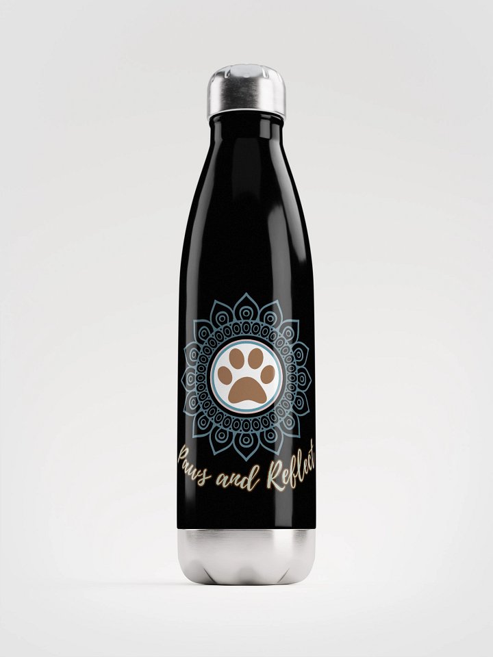Paws and Reflect Mandala Paw Print Double-Wall Stainless Steel Water Bottle product image (1)