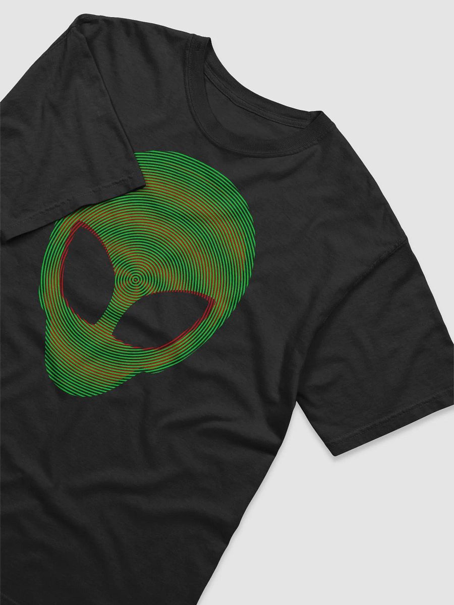 Alien Green Red Crop Circles Optical Illusion T-Shirt product image (3)