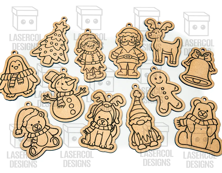 Christmas Ornaments - Laser Cut Files product image (5)