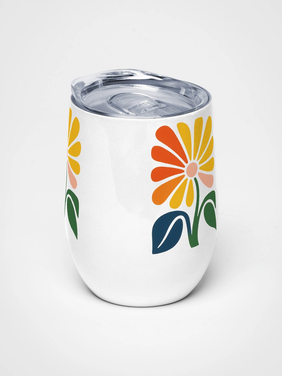 Sunset Blooms Wine Tumbler product image (5)