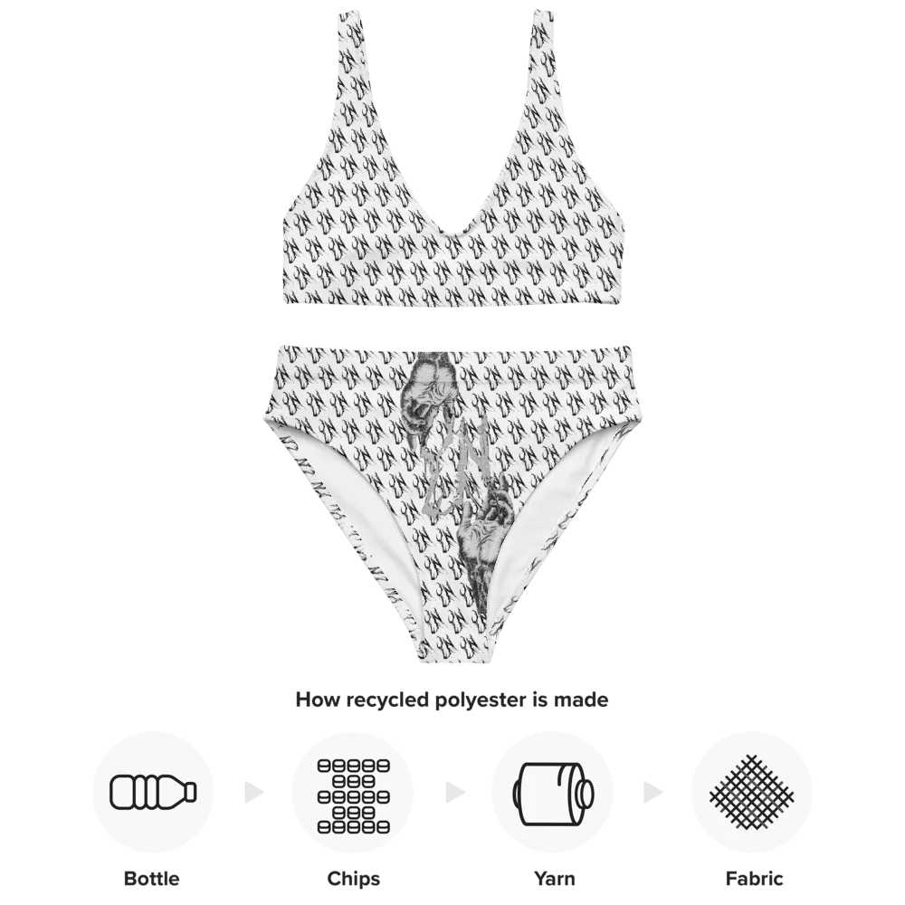 YN Checker Print High Waisted Bikini Set product image (12)