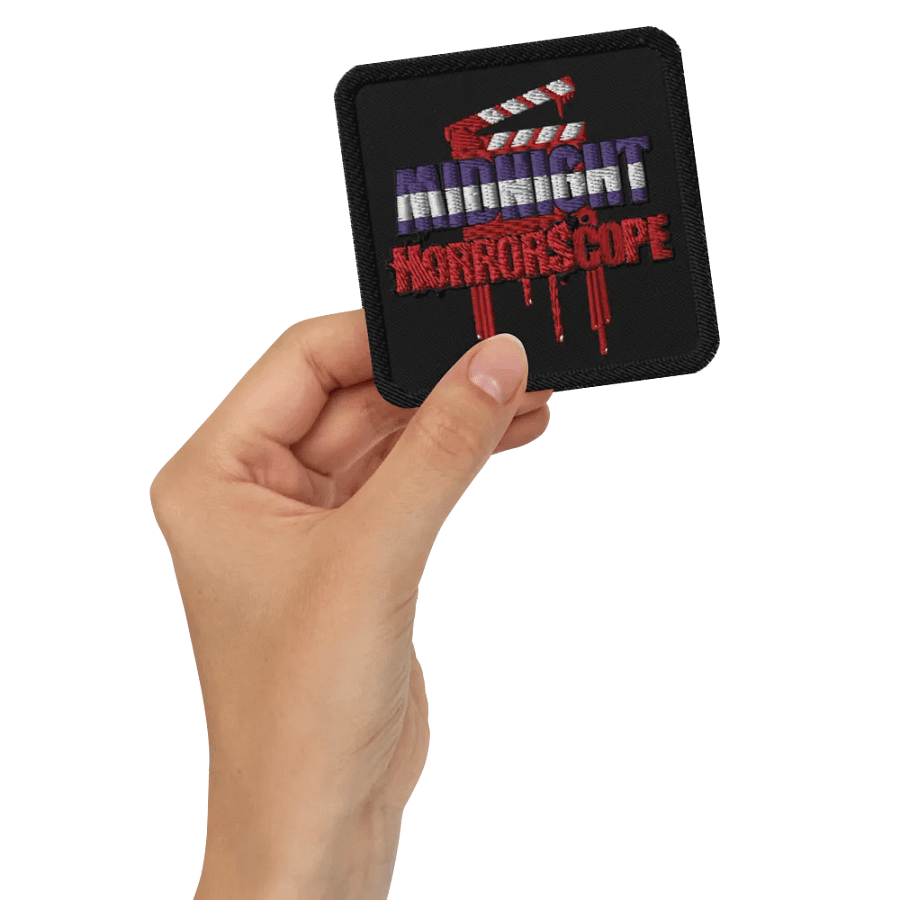 Midnight HorrorScope Bloody Clapperboard Embroidered Patches product image (2)