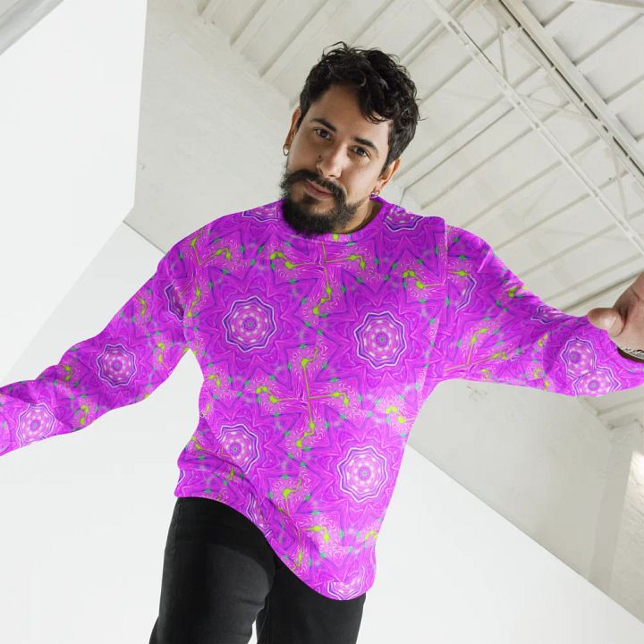 That Abstract Pink Neon Star Unisex Sweatshirt product image (2)