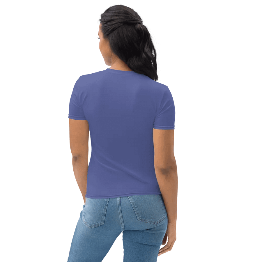 Plain Dark Purple True Summer Women's Crewneck Polyester Heavyweight Premium T-Shirt by Treasure Pie product image (8)