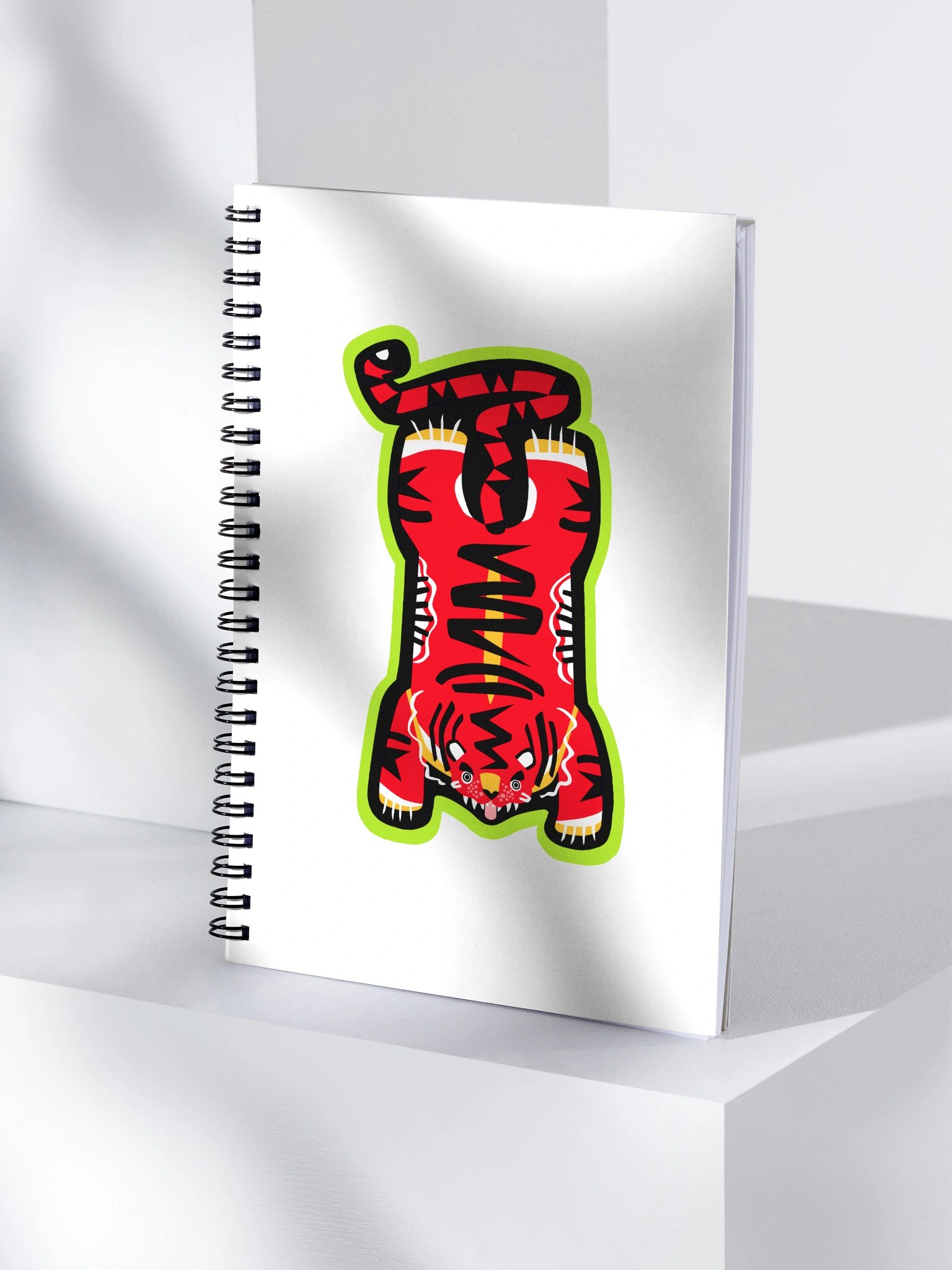 Red and Lime Tiger Notebook product image (4)