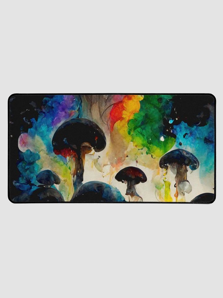 rainbow mushroom dream Desk Mat product image (1)
