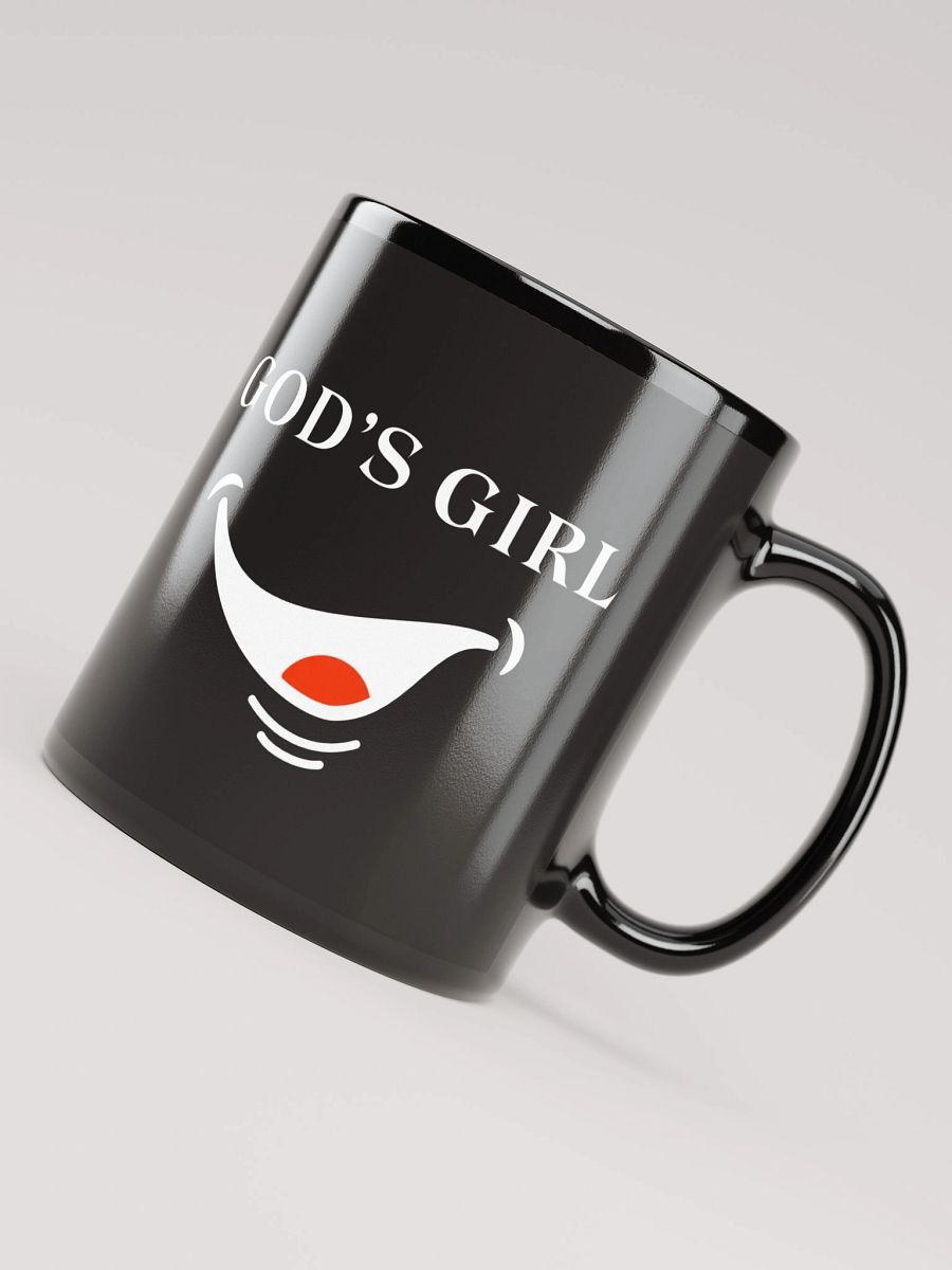 GOD'S GIRL Black Glossy Mug product image (4)