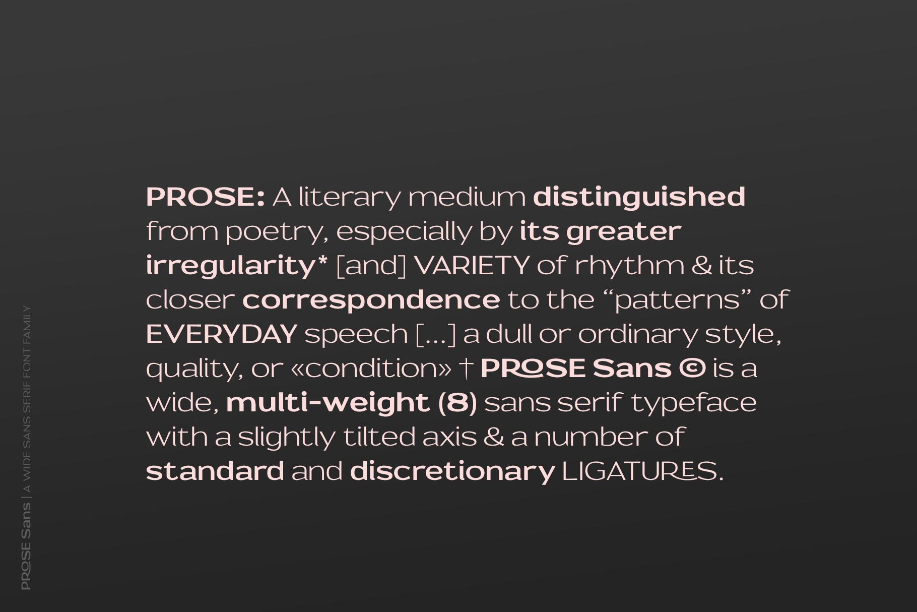 Prose Sans | A Wide Sans Serif Font Family product image (2)