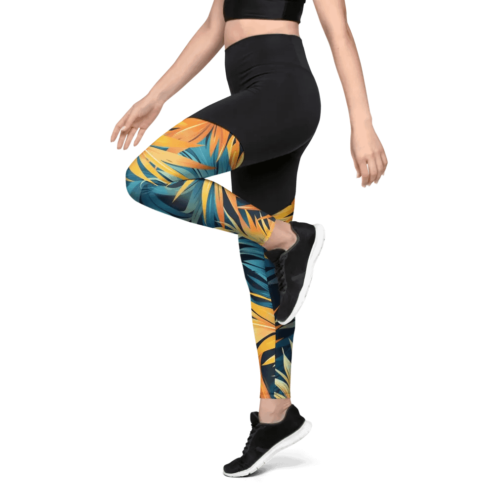Tropical Flow Sports Leggings product image (1)