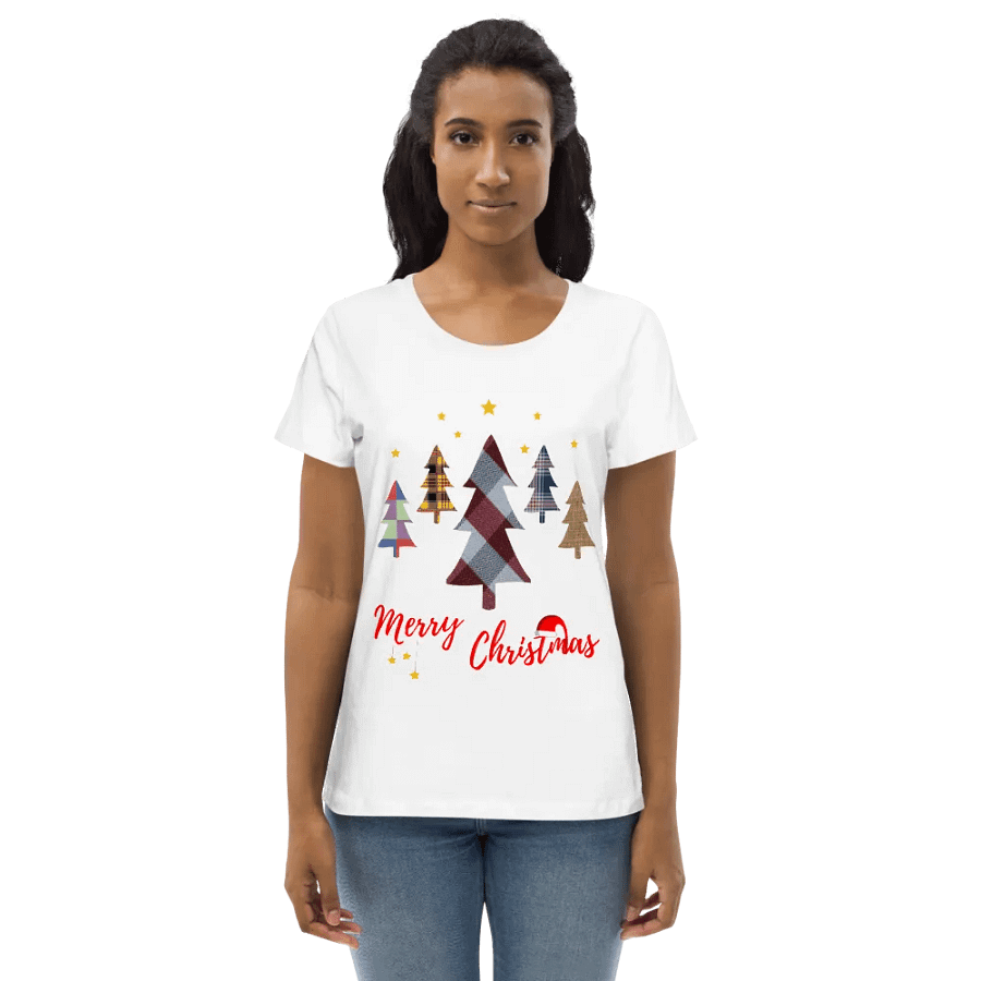 Happy Holidays in Christmas Women's Fitted Eco Tee product image (19)