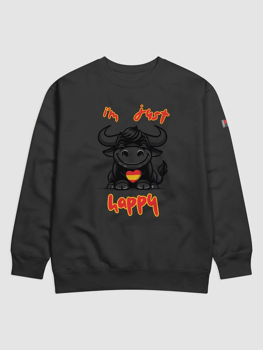 Happy Heart Cartoon Bull Sweatshirt product image (1)